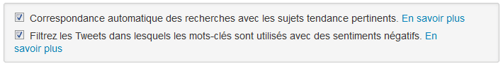 filter les tweets négatifs