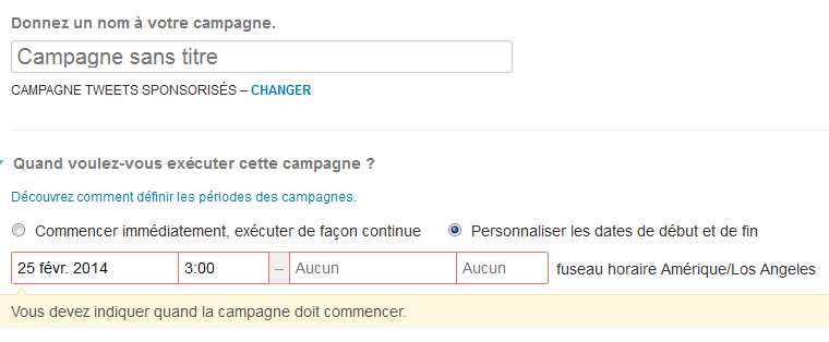 planifier mes campagnes twitter