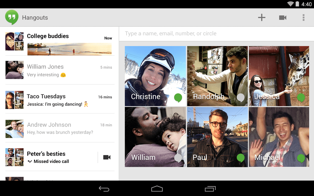 téléphoner gratuitement avec google hangouts