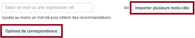 importer mots-clés twitter