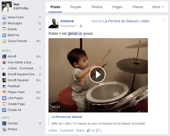 comment retrouver ancien message facebook