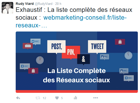 tweet optimisé
