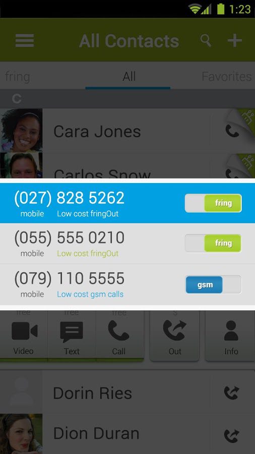 application fring