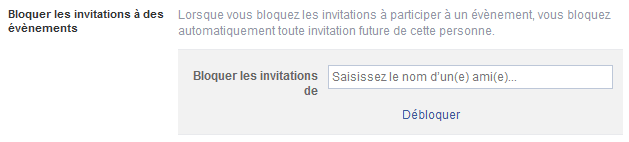 bloquer invitations evenement facebook