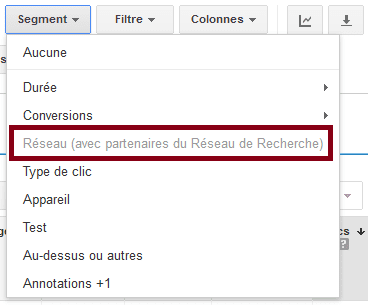 activer statistiques partenaires réseau de recherche