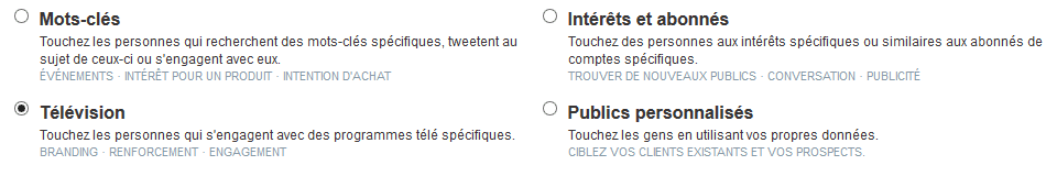 ciblage publicité twitter