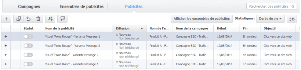créer une publicité facebook sur power editor