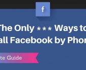 how to contact facebook phone