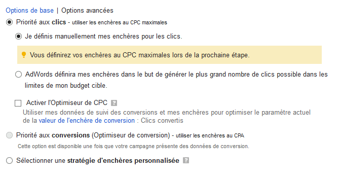 stratégies d'enchères avancées sur google Adwords