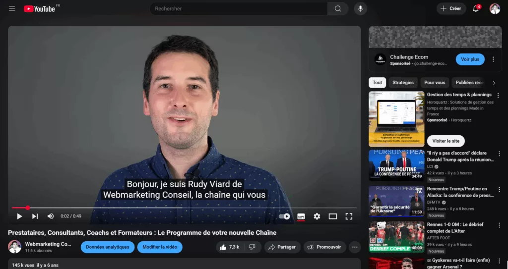 vidéo youtube