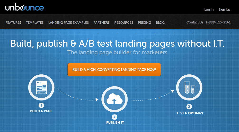 exemple de landing page