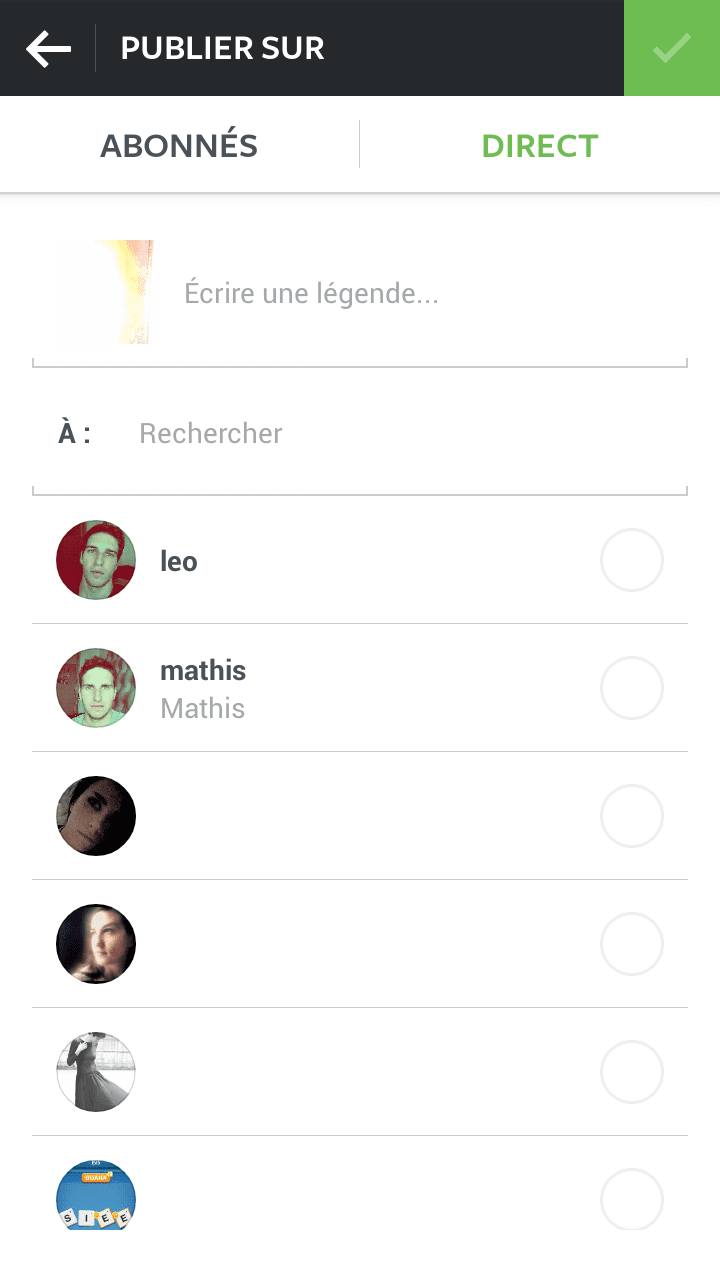 instagram direct