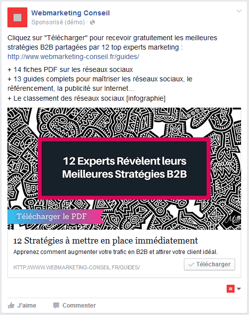 lead-ads 9 façons de vendre sur Facebook