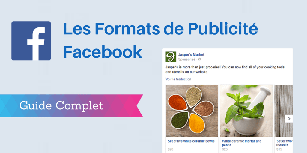 formats -publicité facebook