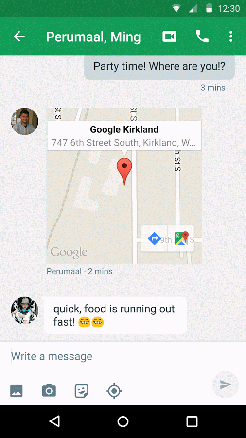 application google hangouts