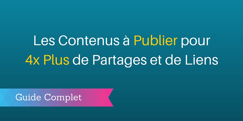 contenus les plus partagés