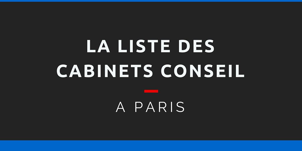 La Liste Complète des Conseil à Paris [+1000 Contacts]