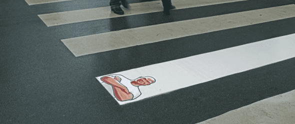 autocollant street marketing