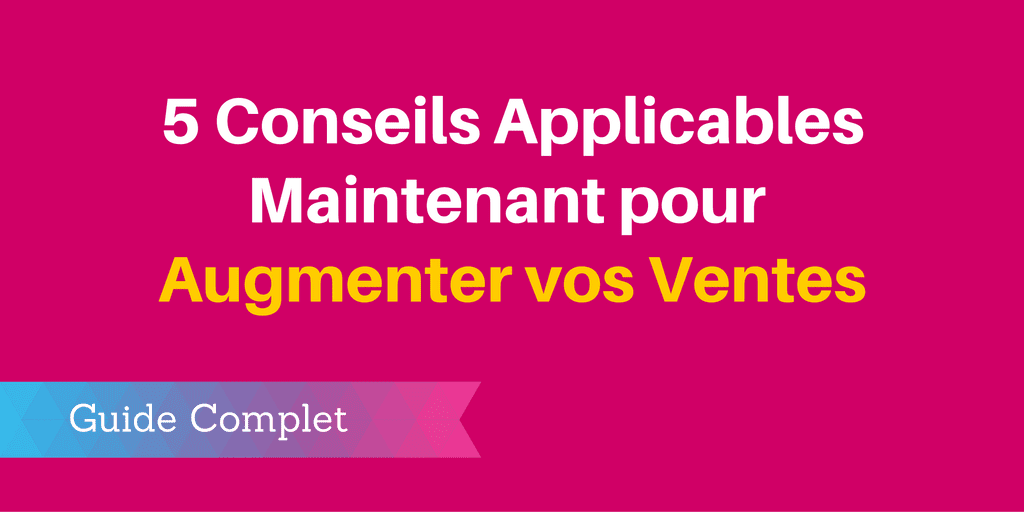augmenter ventes