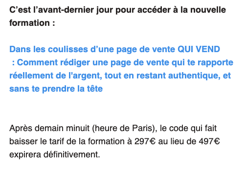 séquence email efficace