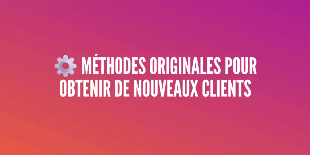 méthodes clients