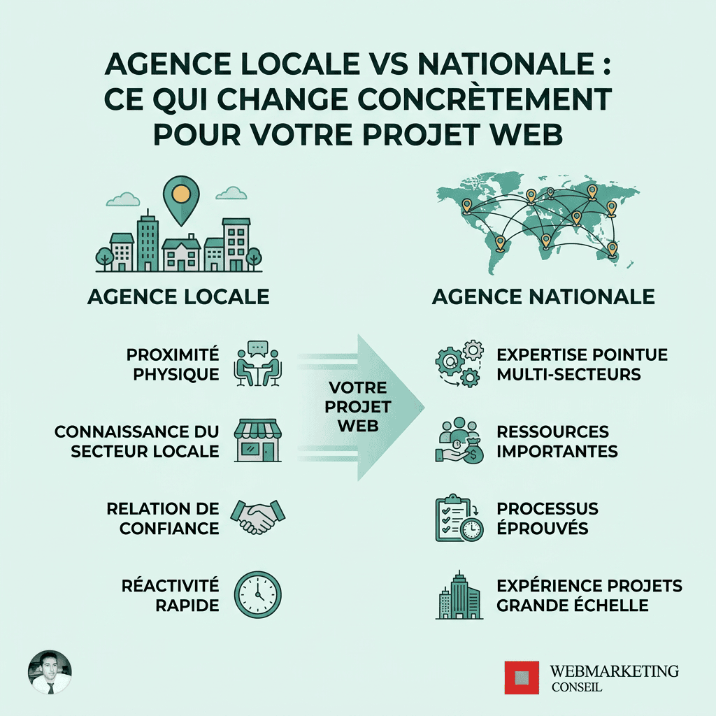 Comparatif agence locale vs nationale Douai