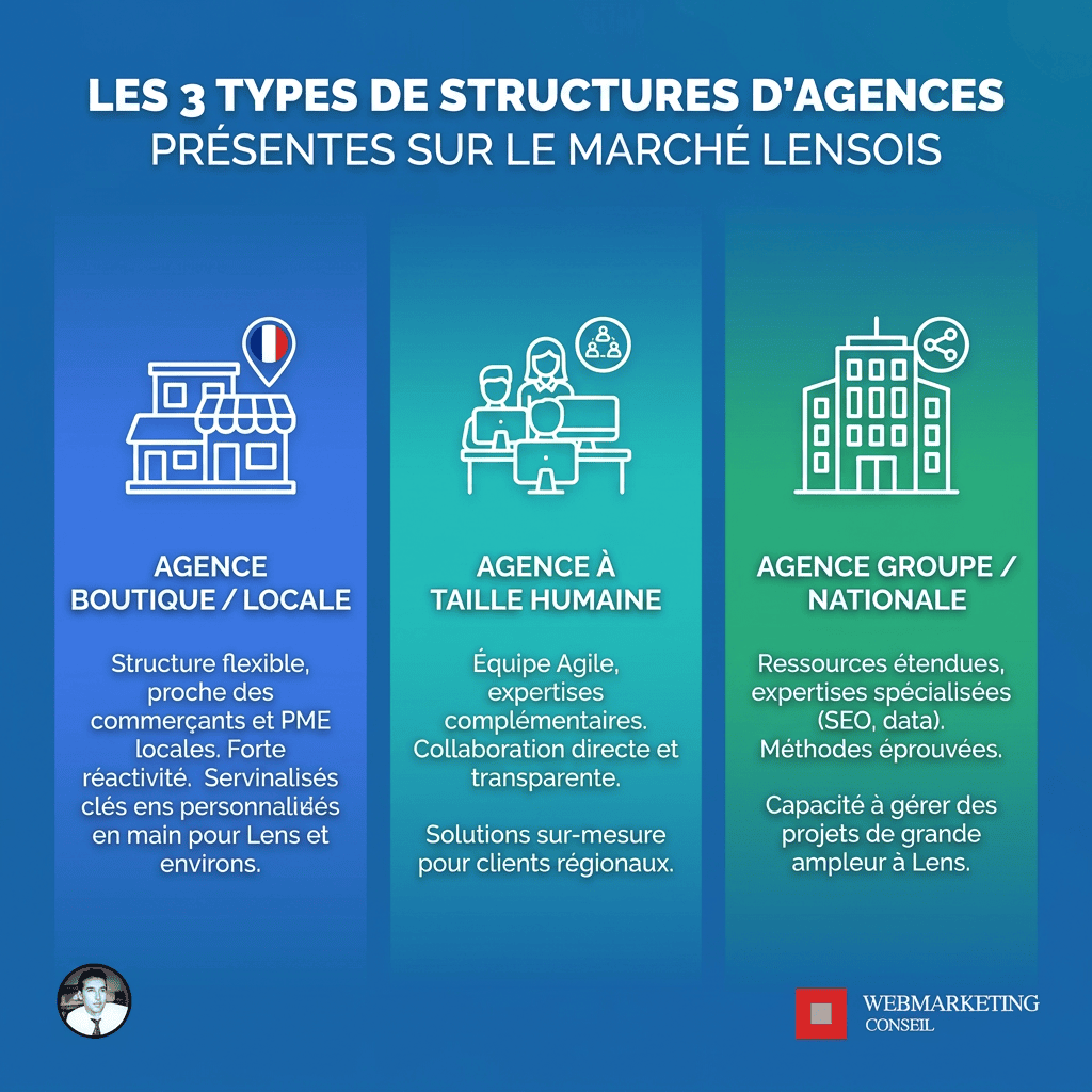 Panorama des agences à Lens