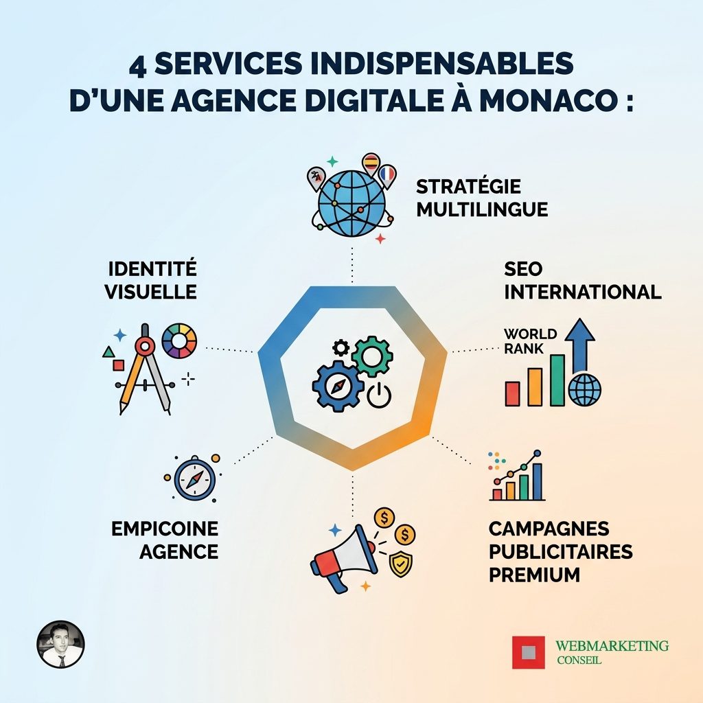Infographie services agence digitale Monaco