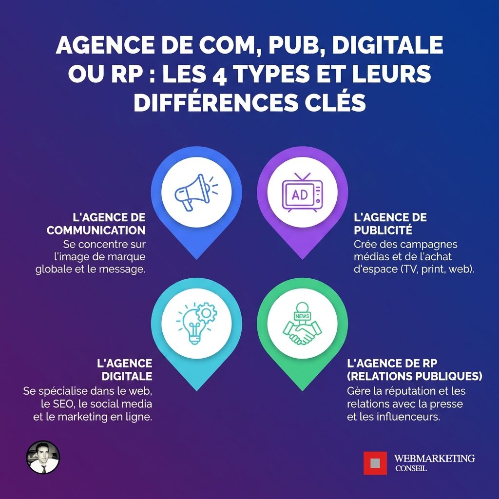 Comparatif des 4 types d'agences parisiennes