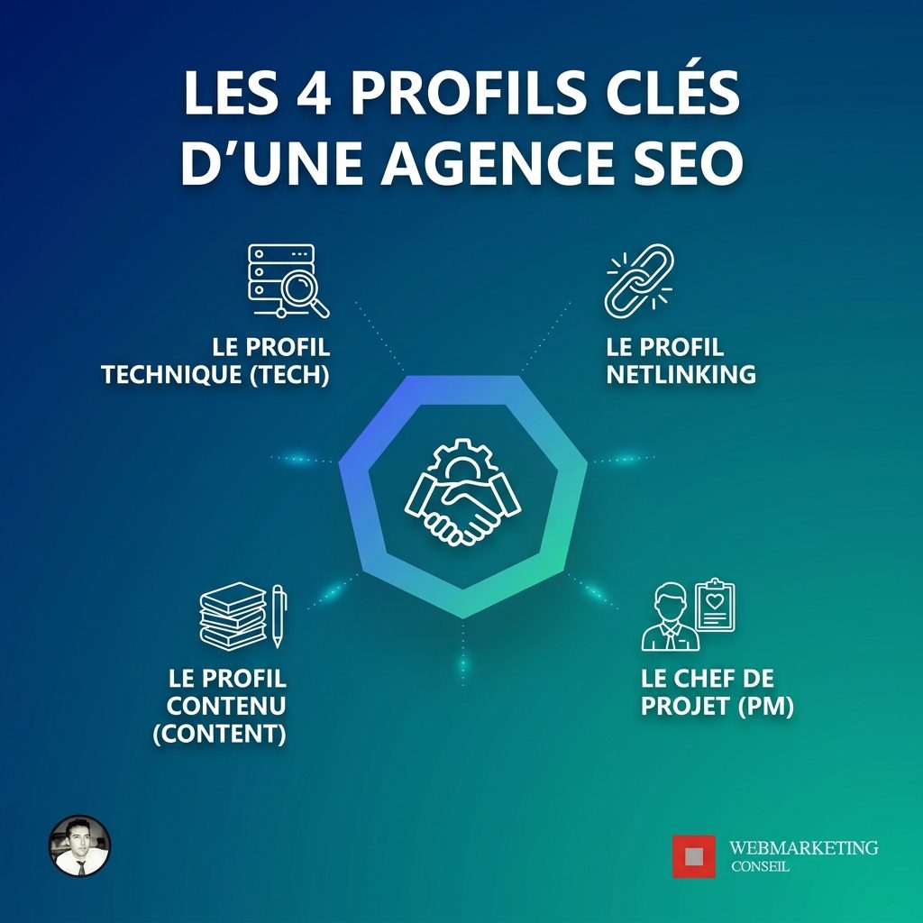 Équipe agence SEO compétences
