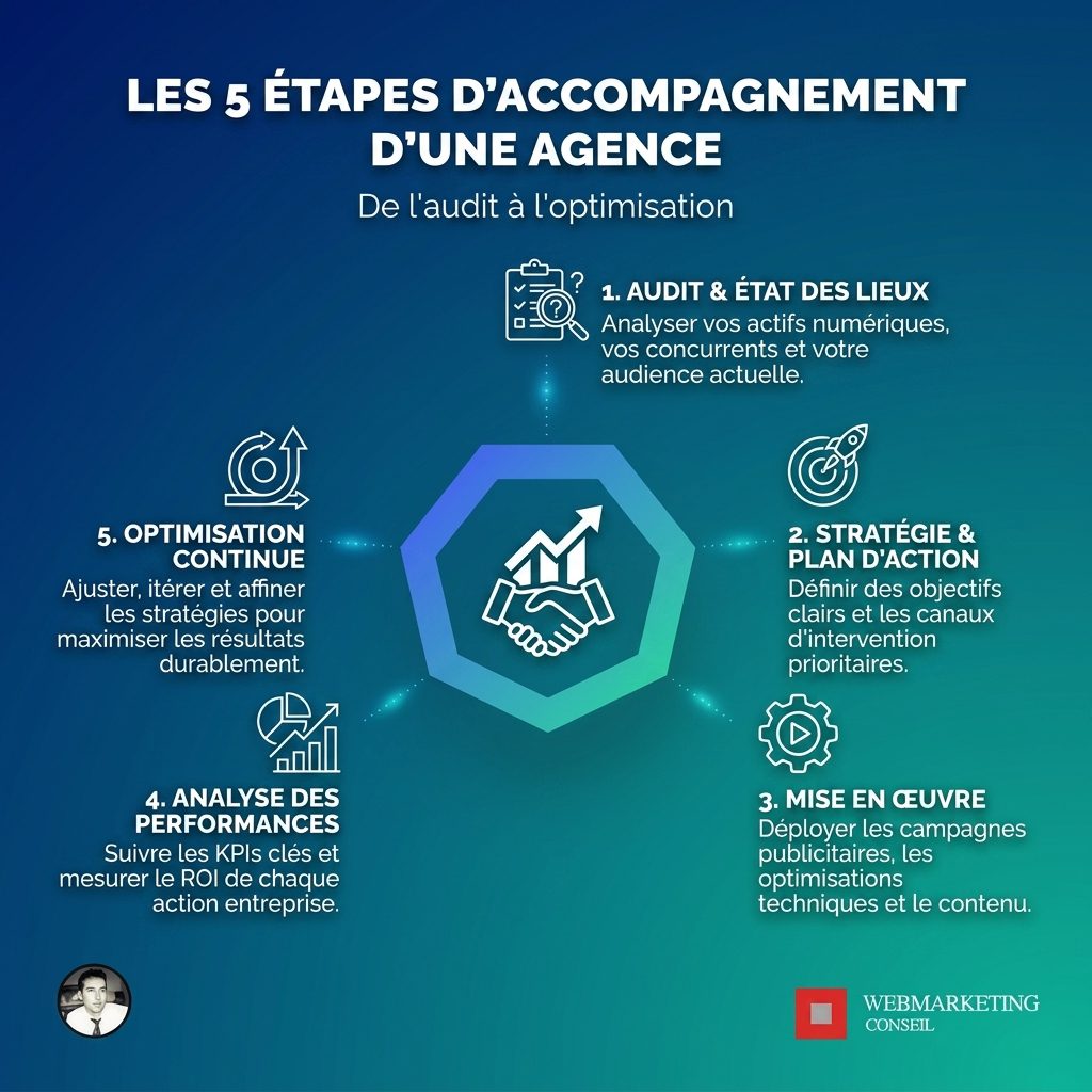 Processus complet d'une agence de communication