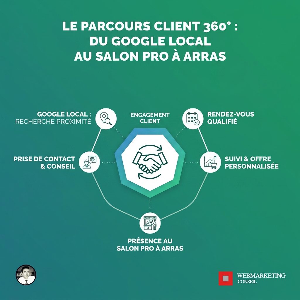 Schéma parcours client multicanal