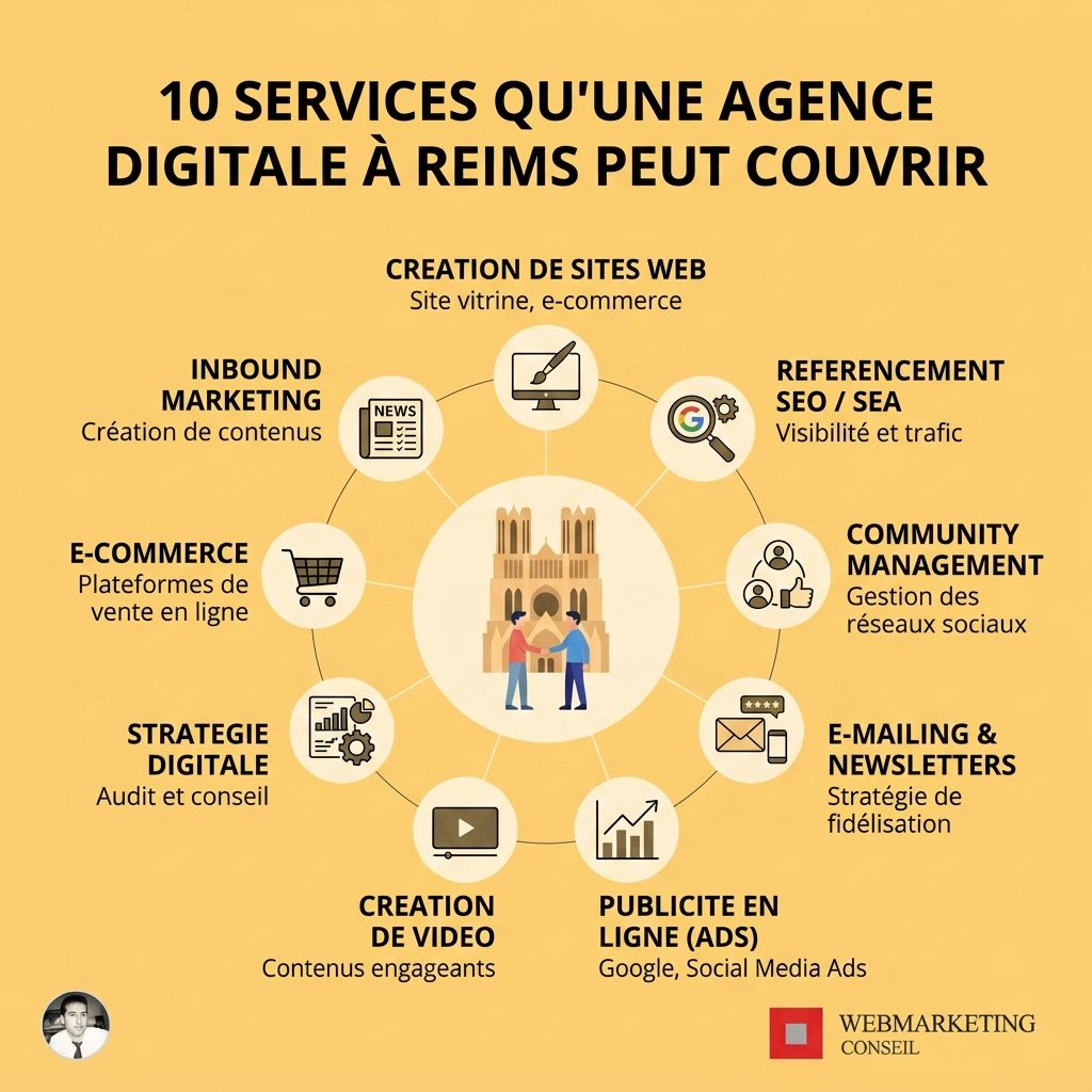 Liste illustrée des services digitaux