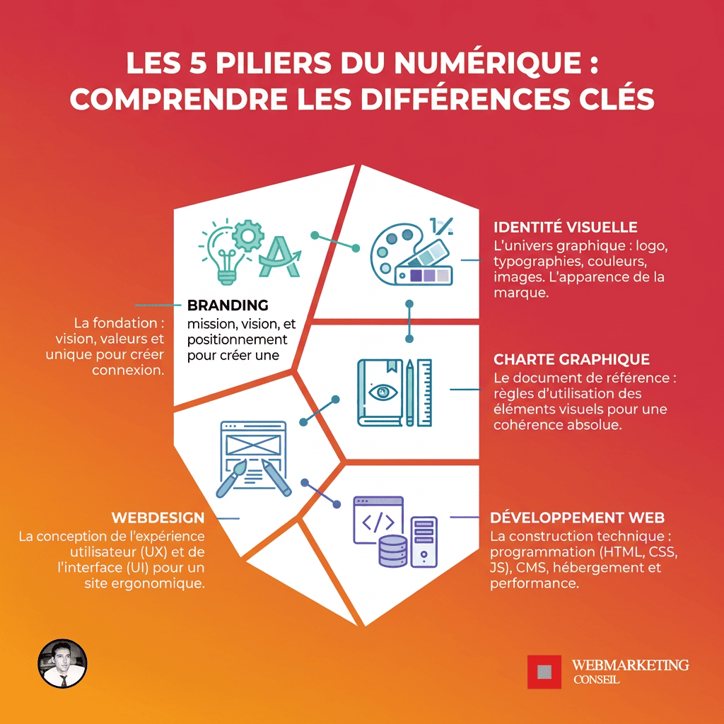 Infographie distinctions termes communication