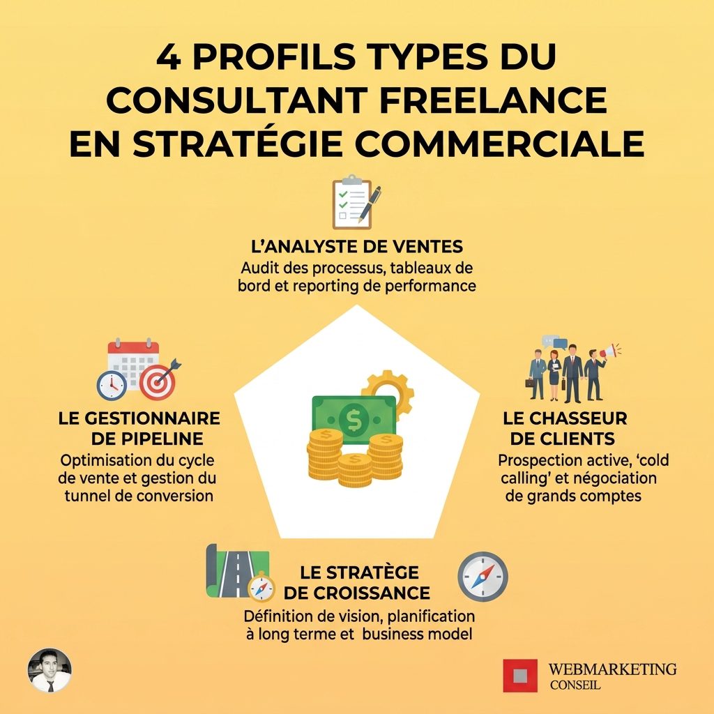 Les différents parcours menant au conseil freelance commercial
