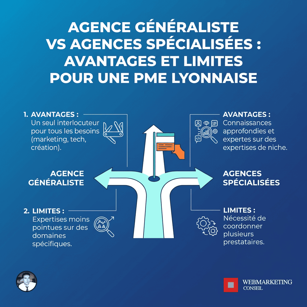 Comparatif agence généraliste vs spécialisée