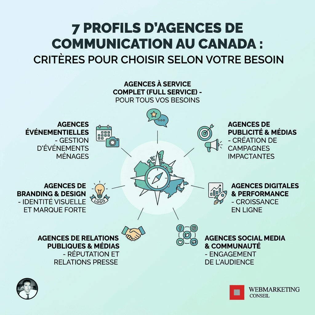 Profils agences communication Canada