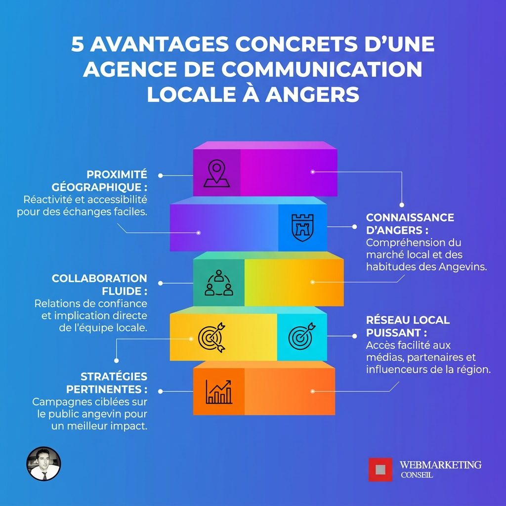 Avantages agence communication angevine vs nationale