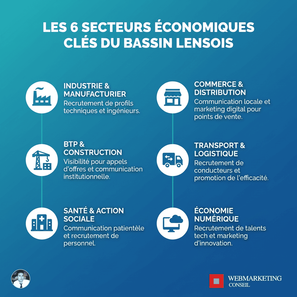 Secteurs économiques du bassin minier de Lens