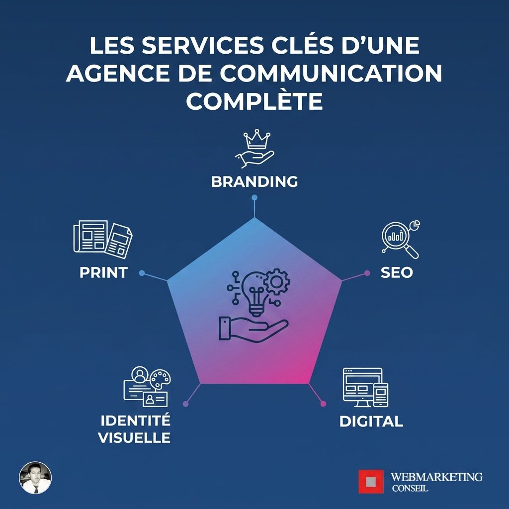 Infographie services agence communication Angers
