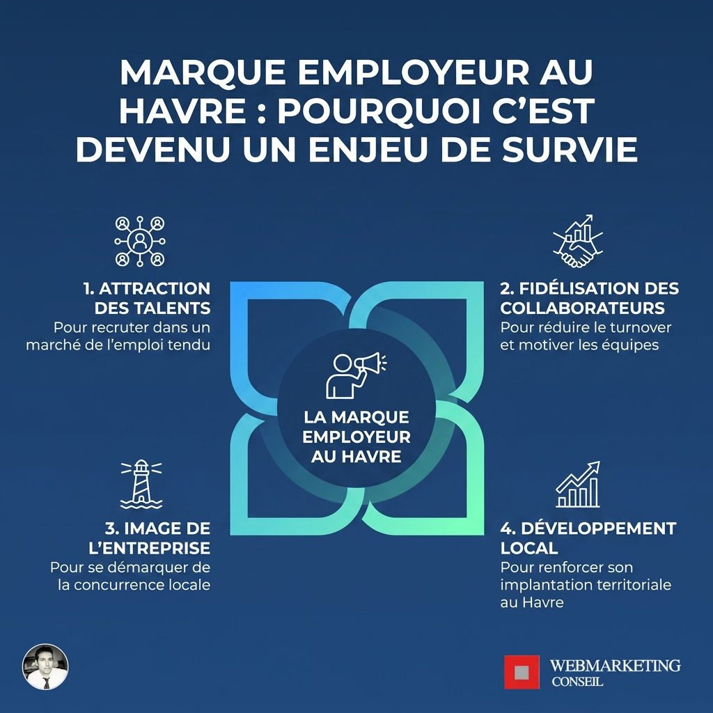 Infographie marque employeur entreprises industrielles havraises