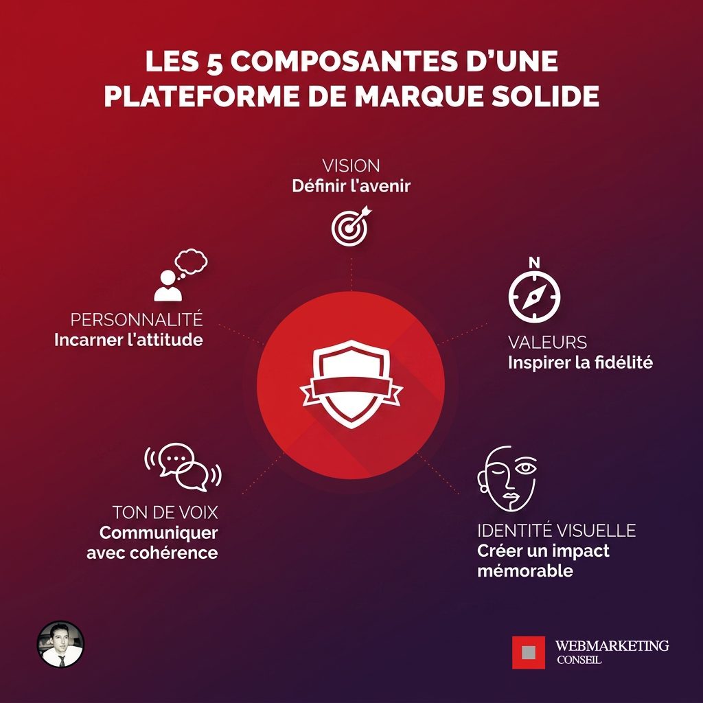 Infographie plateforme de marque
