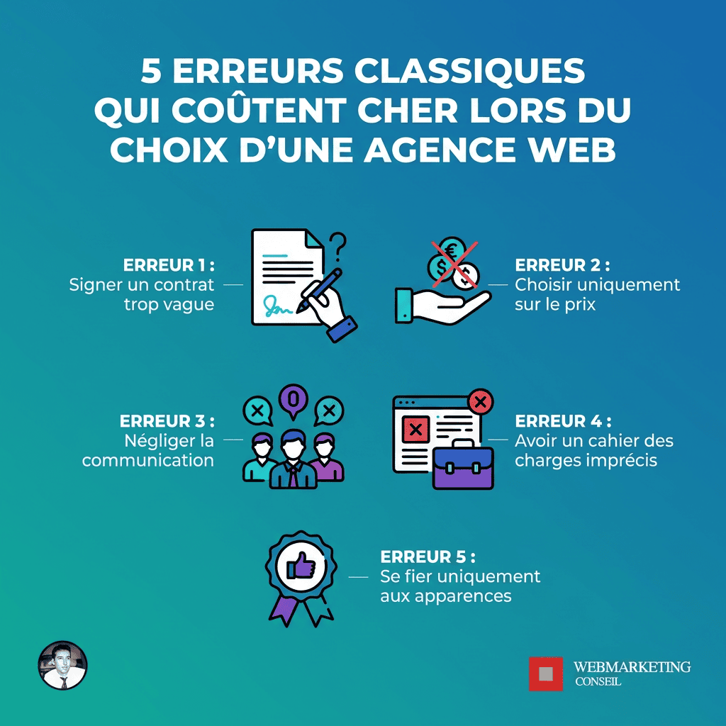 Erreurs à éviter agence digitale Bordeaux