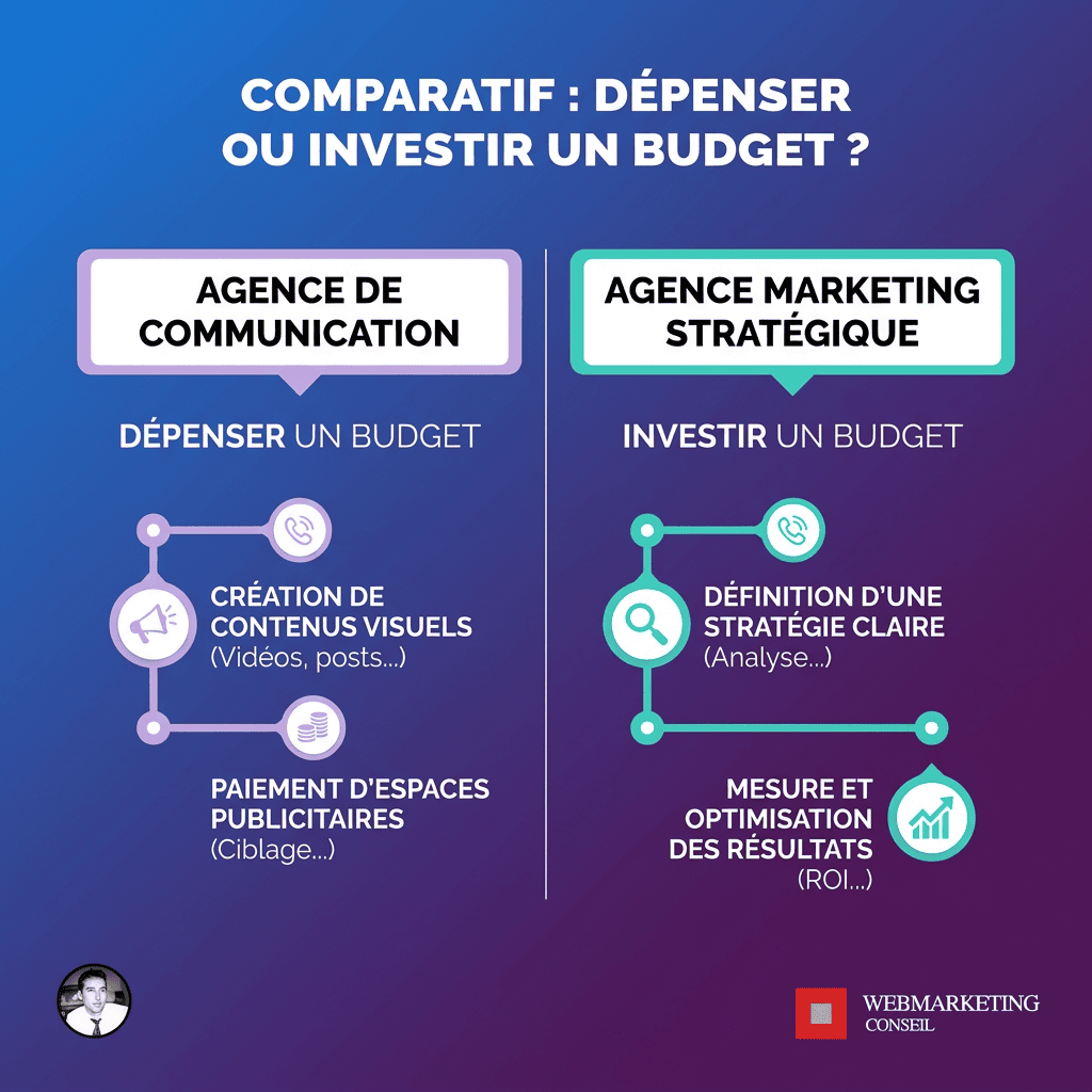 Comparatif agence communication vs agence marketing