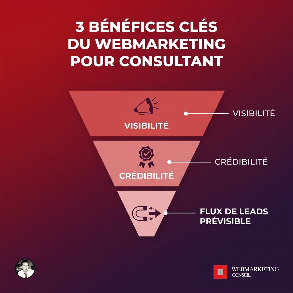 Les 3 bénéfices du webmarketing pour consultant indépendant