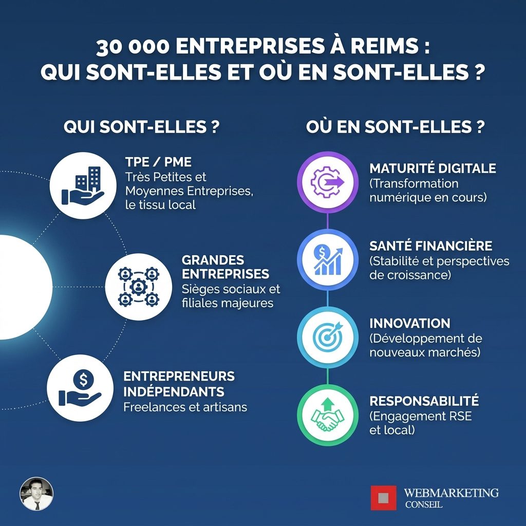 Infographie tissu économique Grand Reims